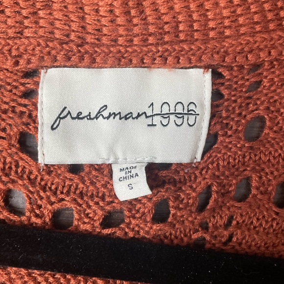 Pumpkin/Rust Orange Cardian small #B6 - Picture 3 of 4